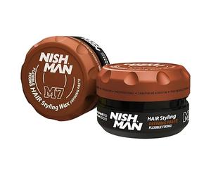 NISHMAN M7 Cera para Peinar - Defining Paste Flexible Fixing 100g - Acabado Mate, Fijación Media, Aspecto Natural & Flexible