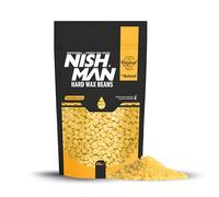 NISHMAN Perlas de Cera Dura - Natural 500g - Depilación Indolora y Duradera para una Piel Suave - Apta para Zonas del Cuerpo - Resultados Eficientes y Cómodos Sin Irritación