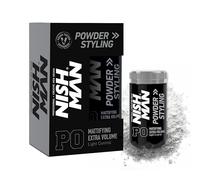 NISHMAN Polvo de Peinado P0 - Mattifying Extra Volume Light Control 20g - Máximo Aumento de Volumen y Textura - Polvo de Peinado Perfecto para Fijación Flexible y Acabado Mate