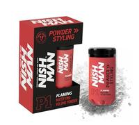 NISHMAN Polvo de Peinado P1 Flaming 20g - Aroma a Mango - Máximo Volumen y Textura - Fijación Flexible y Acabado Mate