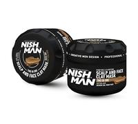 NISHMAN Scalp & Face Clay Mask 450g - Fórmula de Limpieza Profunda, Hidratante, and Desintoxicante for una Piel Más Clara y Suave - Tratamiento Purificante de Arcilla for Todo Tipo de Piel
