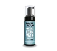 NISHMAN Sea Salt Foam Wax 150ml - Espuma De Peinado Brillo Y Volumen - Fijación Fuerte Flexible - Potenciador De Textura Infundido Con Queratina - Define Ondas Y Rizos - Mousse Antifrizz Para Hombres