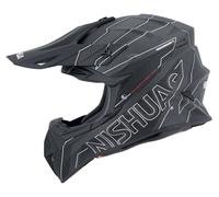 NISHUA Cross Evo Carbon Motocross Casco Mate/Carbono/Negro/Blanco 2XL unisex