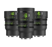 NiSi Add-On Kit de Athena Prime Cine Objetivos para Fujifilm G Mount (18mm T2.2, 40mm T1.9, 135mm T2.2, Estuche Duro) Sin Filtro Drop-in