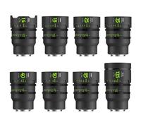 NiSi Master Kit de Athena Prime Cine Objetivos para Fujifilm G Mount (14mm T2.4, 18mm T2.2, 25mm T1.9, 35mm T1.9, 40mm T1.9, 50mm T1.9, 85mm T1.9, 135mm T2.2, Estuche Duro) Sin Filtro Drop-in
