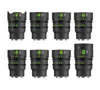 NiSi Master Kit de Athena Prime Cine Objetivos para Sony E-Mount (14mm T2.4, 18mm T2.2, 25mm T1.9, 35mm T1.9, 40mm T1.9, 50mm T1.9, 85mm T1.9, 135mm T2.2, Estuche Duro) Sin Filtro Drop-in