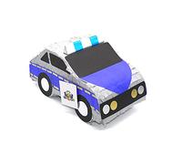 Nislai® Piñata Auto de policia | Ideal para la Fiesta de policia o Bombero | Regalo piñata | piñata de cumpleaños | Fiestas Infantiles | Incl. Palo y Antifaz | tamaño Aprox. 44x23x20 cm