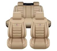 NISMIA Fundas Asientos Coche, para KIA Picanto 2008-2017, Fundas Asientos Coche Universales, Juegos de Cubreasientos Cuero Impermeables Coche Fundas Asientos Interior Accesorios(B(Warm Beige))