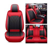 NISMIA Fundas Asientos Coche, para Skoda Fabia IV 2024 2025, Fundas Asientos Coche Universales, Juegos de Cubreasientos Cuero Impermeables Coche Fundas Asientos Interior Accesorios(D(Red-Black))