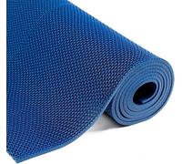 Nisorpa Alfombrilla de drenaje de PVC, 300 x 90 cm, alfombrilla antideslizante de 5,5 mm de grosor, felpudos para baño, malla en forma de S, alfombrilla de ducha perforada para piscina, ducha