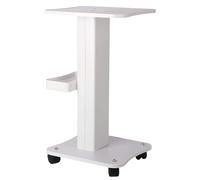 Nisorpa Carro de salón de belleza con compartimento de almacenamiento, carrito médico portátil con rueda de freno, carrito para peluquería, carrito para salón de belleza, spa, color blanco