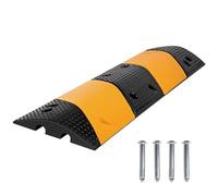 Nisorpa Goma Speed Bump Heavy Duty Modular Driveway Speed Bump Rampas de protección de Cable de 2 Canales, jorobas de Velocidad de Goma para estacionamiento de Entrada, Garaje de 22 Libras