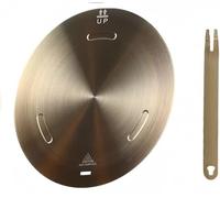 NISPOTDOR - Placa adaptadora de placa de inducción, difusor de calor para estufa de gas, disco convertidor de inducción para accesorios de cocina de 9.45 pulgadas