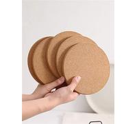 NISPOTDOR - Salvamanteles de corcho, paquete de 6 posavasos gruesos para platos calientes y ollas calientes, tapete de corcho multifuncional de 7.5 pulgadas, almohadillas calientes de cocina para mesa
