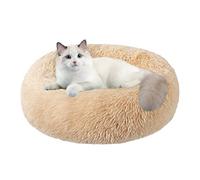 Nisrada Camas para Gatos para Gatos De Interior, Cama para Perros De 50cm para Perros Pequeños, Medianos Y Grandes, Cama para Mascotas Redonda Lavable para Cachorros Y Gatitos con Fondo Anti