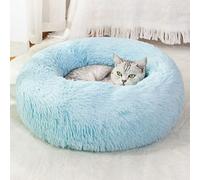 Nisrada Camas para Gatos para Gatos De Interior, Cama para Perros De 50cm para Perros Pequeños, Medianos Y Grandes, Cama para Mascotas Redonda Lavable para Cachorros Y Gatitos con Fondo Anti