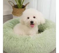 Nisrada Camas para Gatos para Gatos De Interior, Cama para Perros De 50cm para Perros Pequeños, Medianos Y Grandes, Cama para Mascotas Redonda Lavable para Cachorros Y Gatitos con Fondo Anti