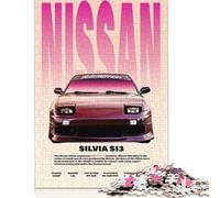 Nissan Silvia S13 Car Puzzles Imposible,desafío for Adults Juego Educativo 1000 Piezas Obra De Arte De Juego De para Adultos, Regalos A Partir De 14 Años 1000pcs (38x26cm)