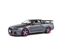 Nissan Skyline GT-R BNR34 Grey 1999 1:18 Solido