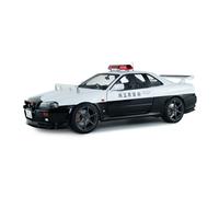Nissan Skyline GT-R BNR34 Japanese Police 1999 1:18 Solido
