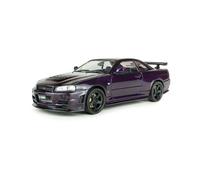 Nissan Skyline GT-R R34 Z-Tune 1998 Coche Modelo Lila 1:43 Solido