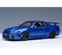 Nissan Skyline GT-R R34 Z-Tune 2005 Bayside Azul Modelo De Coche 1:18 Autoart