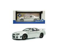 Nissan Skyline GT-R (R34) ZTUNE PLATEADO 1999 1/18 Solido Nuevo caja original