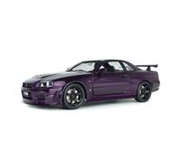 1999 Nissan Skyline GT-R (BNR34) Z-Tune Nismo Morado Medianoche 1:18 Solido S180