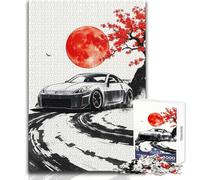 Nissan Z Drifting - Rompecabezas de 1000 Piezas de Arte japonés, Juego de Aprendizaje para Practicar Habilidades, Regalo Ideal para Momentos Felices, tamaño 38x52cm
