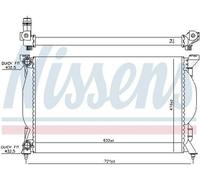 NISSENS 60304A Radiador refrigeración del motor para AUDI A4 B7 Avant (8ED)