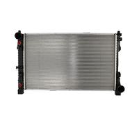 Radiador de agua Aletas refrigeración unidas mecánicamente 62786A NISSENS