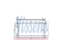 Radiador, refrigeración de motor NISSENS 63824A