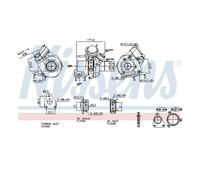 NISSENS Turbocompresor para RENAULT: Mégane, Espace, Laguna (Ref: 93627)