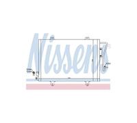 NISSENS 94279 Condensador aire acondicionado sin secador Compatible con RENAULT Clio II Hatchback BB, CB Thalia I LB Clio II Furgoneta SB0/1/2