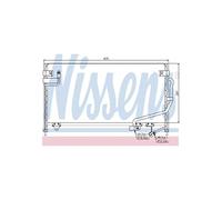 NISSENS 94687 Condensador aire acondicionado sin secador Compatible con MAZDA FAMILIA V BA