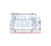Condensador del aire acondicionado R 134 a 94792 NISSENS para MAZDA 6 Hatchback