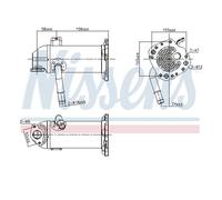 Nissens 989431 Radiador De Recirculación De Gases Para Ford Tourneo Custom V362