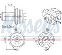 NISSENS 98472 Válvula EGR