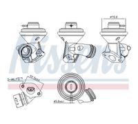 NISSENS AGR-Válvula Con Juntas Compatible Para Ford Fiesta V Fusion 98228