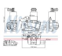 NISSENS AGR-Válvula Con Juntas Compatible Para Opel Corsa B 98204