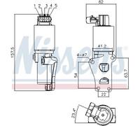 NISSENS AGR-Válvula Con Juntas Compatible Para Opel Meriva Astra H 98170