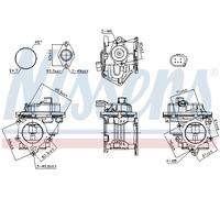 NISSENS AGR-Válvula Eléctrica Compatible Para Audi A3 2.0 TDI VW Amarok