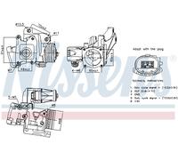 Válvula EGR AGR eléctrico 98387 NISSENS para VOLVO V60 I C30 C70 II Descapotable