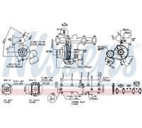 Turbocompresor NISSENS Para Seat Leon 1M1 Toledo II 1M2 VW Golf IV 1J1 Bora