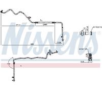 NISSENS Conducto de Alta Presión Acondicionado para Renault Scénic II 1.6 16V