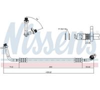 NISSENS Conducto de Alta Presión Aire Acondicionado para Citroën C5 III Break