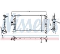 NISSENS Enfriador de Motor Wasserkühler para Dacia Duster 1.5 dCi 115 4x4 Lodgy