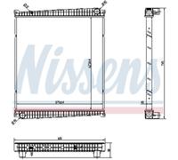 Nissens Enfriador Refrigeración Del Motor para Renault Master Por Caja DCI 160