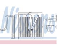 NISSENS Evaporador, aire acondicionado para VOLKSWAGEN: Polo, Fox & SKODA: Roomster, Fabia, Rapid & SEAT: Cordoba, Ibiza, Toledo (Ref: 92321)