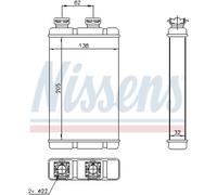 NISSENS Intercambiador de Calor Calefacción Apto para BMW 3er Compact 316 Ti 318